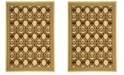 Safavieh Courtyard Natural and Brown 2'3" x 6'7" Sisal Weave Runner Outdoor Area Rug